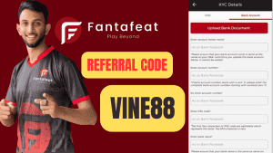 Fantafeat Referral Code VINE88: Bank account verification
